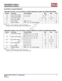 IS62WV51216EALL-55BLI Datasheet Page 5