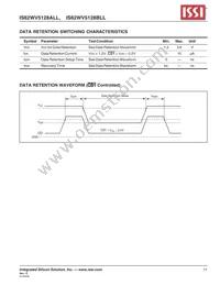 IS62WV5128BLL-55T2I-TR Datasheet Page 11