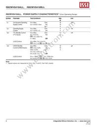 IS62WV6416ALL-55BI-TR Datasheet Page 6