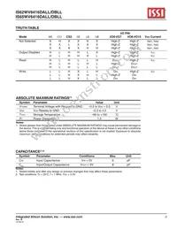 IS62WV6416DBLL-45TLI-TR Datasheet Page 3