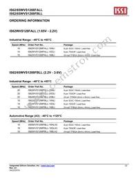 IS62WVS1288FBLL-20NLI Datasheet Page 22