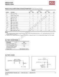 IS63LV1024L-12J-TR Datasheet Page 5
