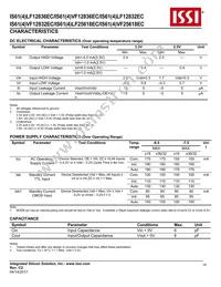 IS64LF12836EC-7.5B3LA3 Datasheet Page 15