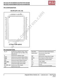 IS64LPS102436B-166B2LA3-TR Datasheet Page 8