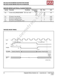 IS64LPS102436B-166B2LA3-TR Datasheet Page 20