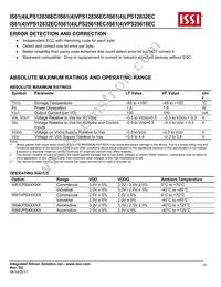 IS64LPS12832EC-200TQLA3 Datasheet Page 15