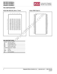 IS64WV10248BLL-10CTLA3 Datasheet Page 2