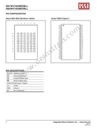 IS64WV10248EDBLL-10BLA3 Datasheet Page 2