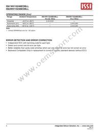 IS64WV10248EDBLL-10BLA3 Datasheet Page 4