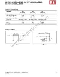 IS64WV12816DBLL-12BLA3 Datasheet Page 5