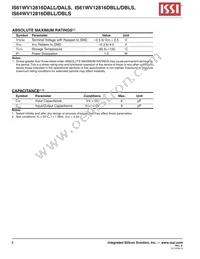 IS64WV12816DBLL-12BLA3 Datasheet Page 6