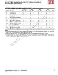 IS64WV12816DBLL-12BLA3 Datasheet Page 13