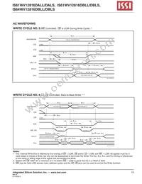 IS64WV12816DBLL-12BLA3 Datasheet Page 15