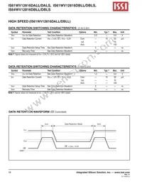 IS64WV12816DBLL-12BLA3 Datasheet Page 16