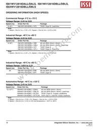 IS64WV12816DBLL-12BLA3 Datasheet Page 18