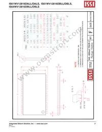 IS64WV12816DBLL-12BLA3 Datasheet Page 21