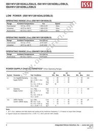 IS64WV12816DBLL-12CTLA3 Datasheet Page 8