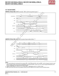 IS64WV12816DBLL-12CTLA3 Datasheet Page 15