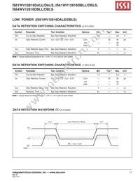 IS64WV12816DBLL-12CTLA3 Datasheet Page 17