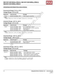 IS64WV12816DBLL-12CTLA3 Datasheet Page 18