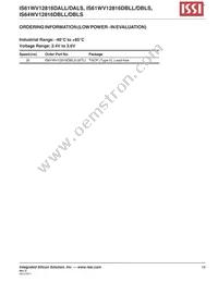 IS64WV12816DBLL-12CTLA3 Datasheet Page 19