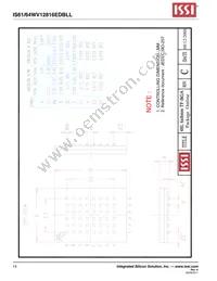 IS64WV12816EDBLL-10BLA3 Datasheet Page 14