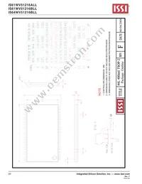 IS64WV51216BLL-10MA3-TR Datasheet Page 20