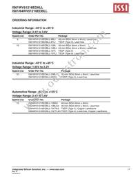 IS64WV51216EDBLL-10BLA3 Datasheet Page 17