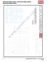 IS64WV6416DBLL-10CTLA3 Datasheet Page 20