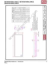 IS64WV6416DBLL-10CTLA3 Datasheet Page 21