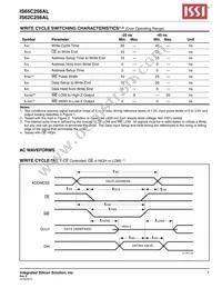 IS65C256AL-25TLA3 Datasheet Page 7