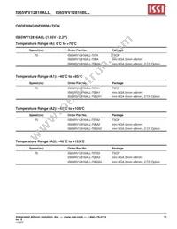 IS65WV12816BLL-55TA3-TR Datasheet Page 15