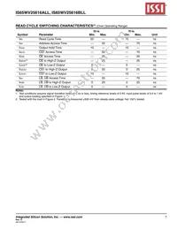 IS65WV25616BLL-70TLA3 Datasheet Page 7