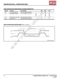 IS65WV25616BLL-70TLA3 Datasheet Page 12