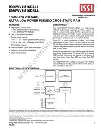 IS66WV1M16DBLL-70BLI-TR Datasheet Cover