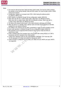 IS66WVC2M16ECLL-7010BLI Datasheet Page 6