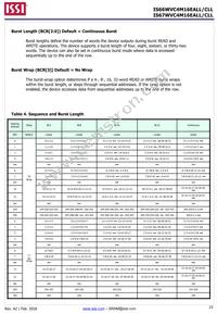IS66WVC4M16ECLL-7010BLI Datasheet Page 23
