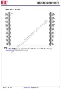 IS66WVE1M16EBLL-55BLI-TR Datasheet Page 4