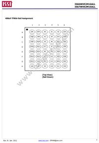 IS66WVE2M16ALL-7010BLI-TR Datasheet Page 3