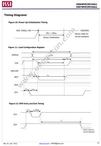 IS66WVE2M16ALL-7010BLI-TR Datasheet Page 23