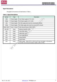 IS66WVE2M16DBLL-70BLI-TR Datasheet Page 4