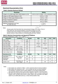 IS66WVE2M16EBLL-55BLI-TR Datasheet Page 19