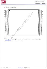 IS66WVE4M16ALL-7010BLI-TR Datasheet Page 4