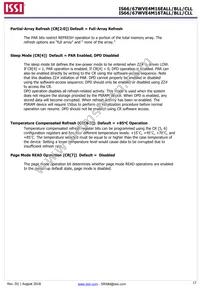 IS66WVE4M16EBLL-55BLI-TR Datasheet Page 17