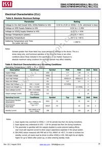 IS66WVE4M16EBLL-55BLI-TR Datasheet Page 20