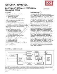 IS93C66A-2GRLI Datasheet Cover