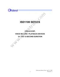 ISD1112SR Datasheet Cover