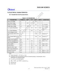 ISD1112SR Datasheet Page 15