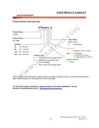 ISD1790EYR Datasheet Page 22