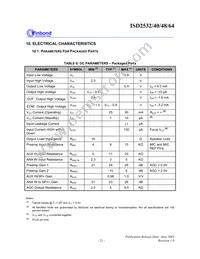 ISD2540SR Datasheet Page 21